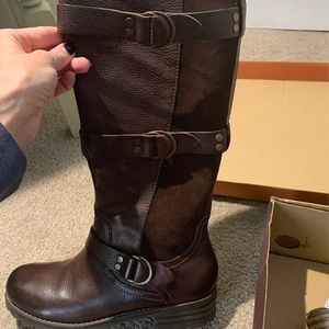 Pikolonos knee high leather boots